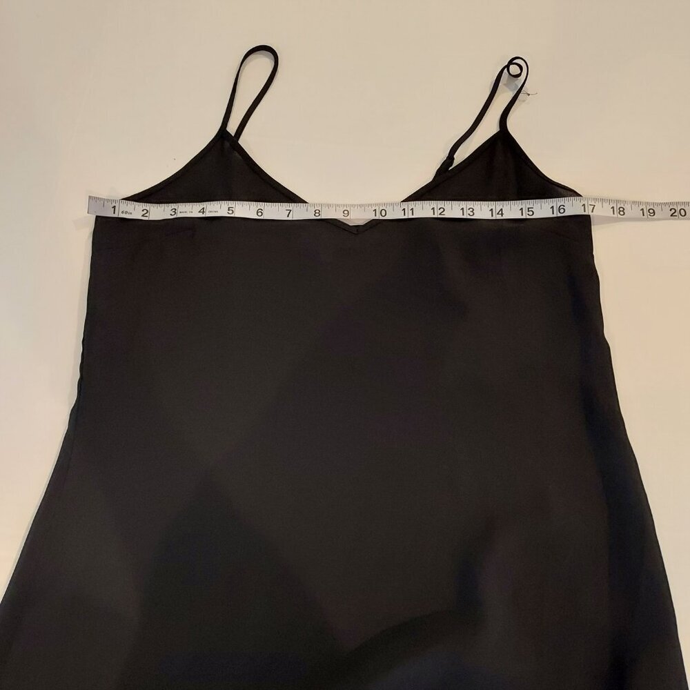 Reiss Justina Striped Ruffled Sheer Black Mini Dress Size 2 NWOT - Picture 9 of 15
